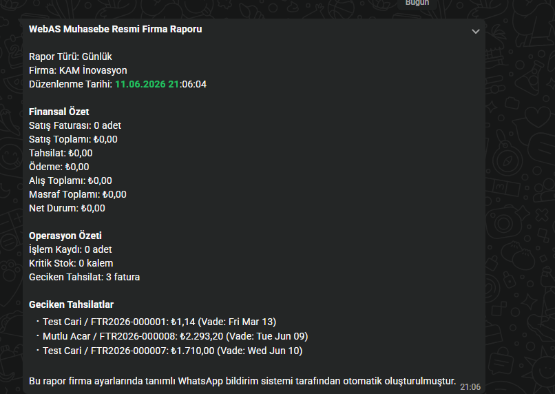 WebAS Muhasebe Screenshot 15